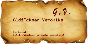 Glückman Veronika névjegykártya