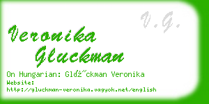 veronika gluckman business card